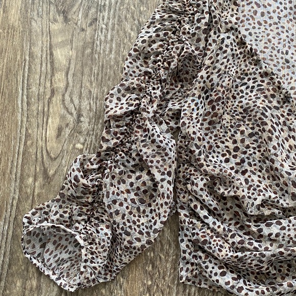 Zara Cheetah Print Top - Picture 3 of 6